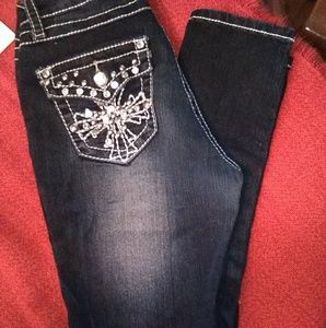 SOLD 3/$15 Bling skinny jeans